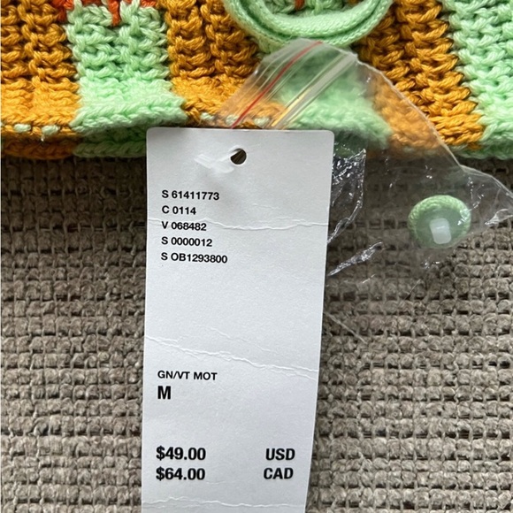 NWT UO Seraphina Striped High Neck Knit Top - Medium - Picture 10 of 13